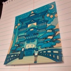 Studio Ghibli Sticker Spirited Away sticker Bathhouse Anime Movie Miyazak